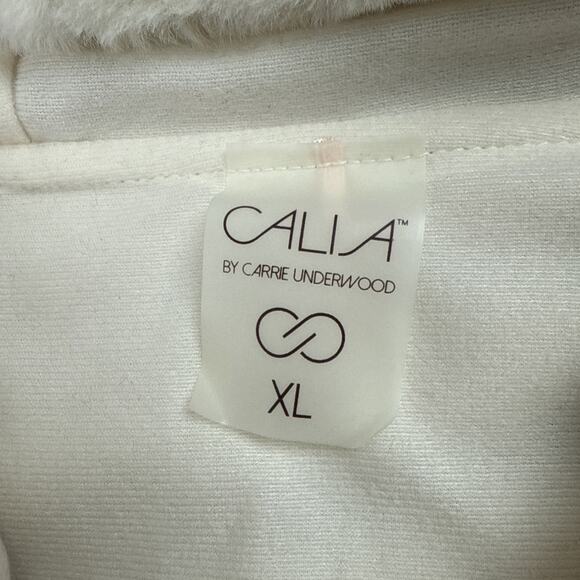 Calia Carrie Underwood Sherpa Vest Woman XL Full-Zip Pockets Ivory_Cream - Picture 6 of 8